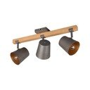 Taškinis šviestuvas tamsiai pilkos spalvos/natūralios spalvos 14x54 cm Bell – Trio
