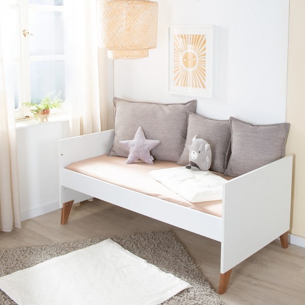 Vaikiška lovelė baltos spalvos/natūralios spalvos 70x140 cm Ole – Roba-image-2