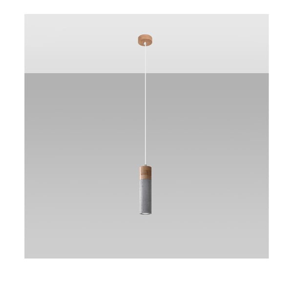 Kabantis šviestuvas pilkos spalvos ø 7 cm Susanna – Sollux-image-2