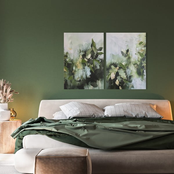 Paveikslai su rankomis tapytais elementais rinkinyje 2 vnt. 50x70 cm Myrtle – Styler-image-1