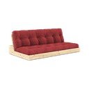 Sulankstoma sofa iš kordinio velveto raudonos spalvos 196 cm Base – Karup Design