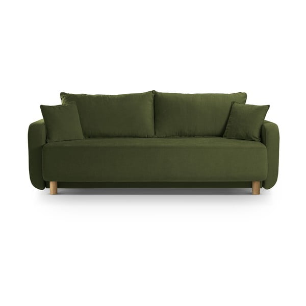 Žalios spalvos sulankstoma/su sandėliavimo vieta sofa 231 cm Elen – Micadoni 