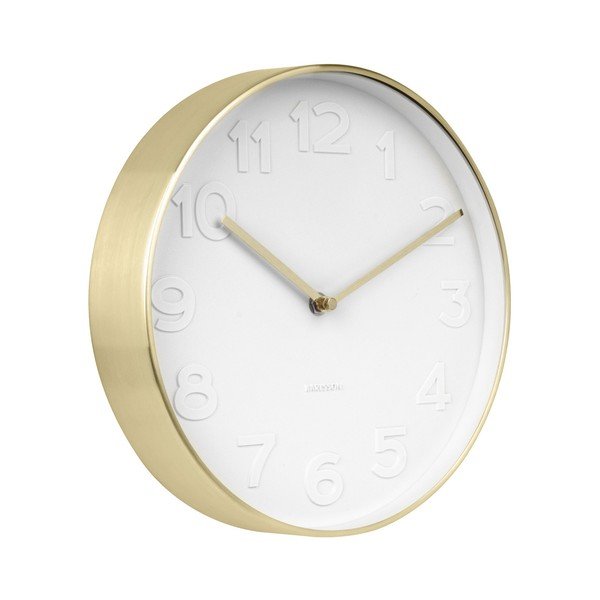 Sieninis laikrodis su auksinėmis detalėmis Karlsson Stout, ⌀ 22 cm-image-1
