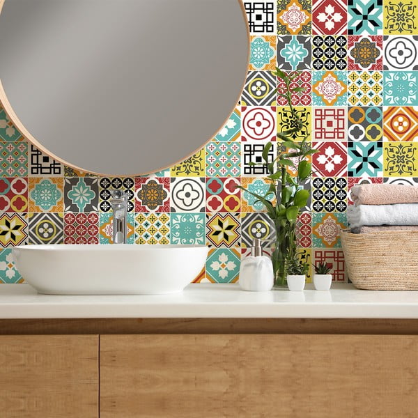 24 sienų lipdukų rinkinys Ambiance Montecito, 15 x 15 cm-image-3