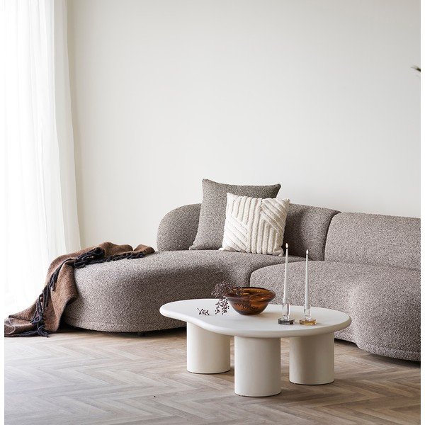 Šviesiai pilkos spalvos kavos staliukas 80x120 cm Palmera – House Nordic-image-1