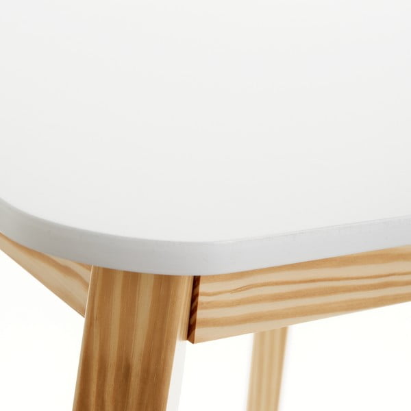 Vaikiškas stalas su baltu stalviršiu 55x55 cm – Casa Selección-image-1