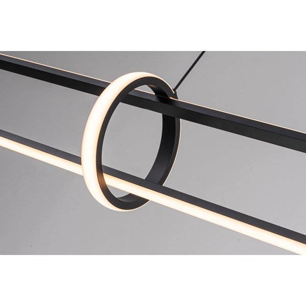 Juodos spalvos iš metalo kabantis šviestuvas LED Alken – Bizzotto-image-3