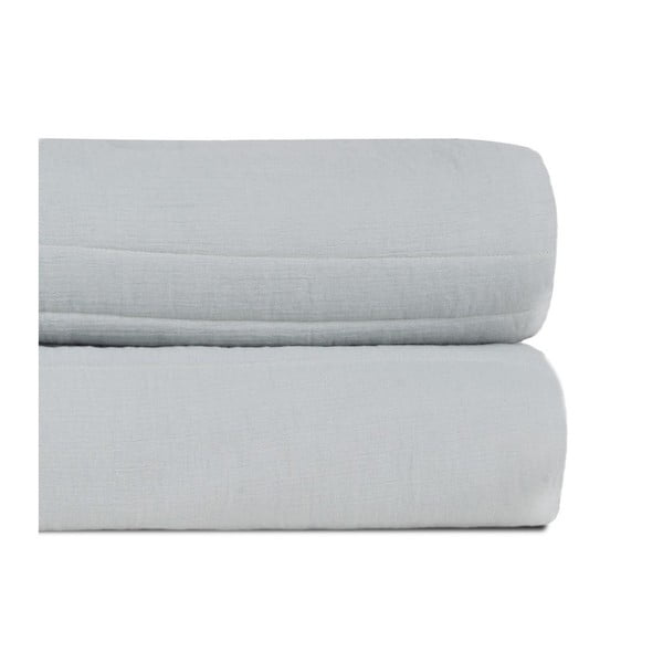 Pilkai žalios spalvos dygsniuota lovatiesė 180x260 cm – Ixia