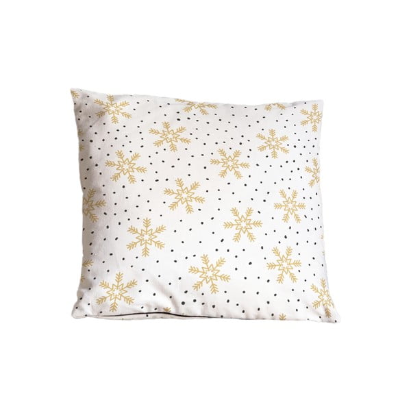 Dekoratyvinė pagalvėlė su Kalėdų motyvu 45x45 cm Golden Snowflakes – Butter Kings