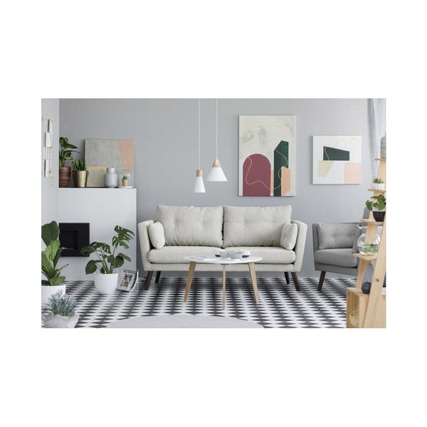 Šviesiai smėlio spalvos Mazzini Sofas Elena 3 vietų sofa-image-2