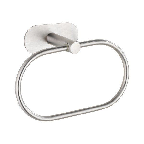 Klijuojamas iš nerūdijančio plieno rankšluosčio laikiklis matinės sidabrinės spalvos Orea – Wenko-image-3