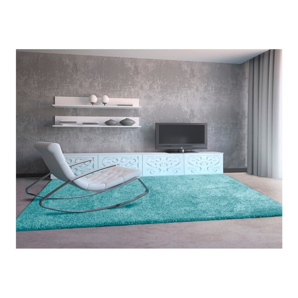 Šviesiai mėlynas kilimas Universal Aqua Liso, 133 x 190 cm-image-1