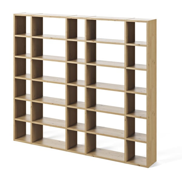 Šviesiai ruda knygų spinta TemaHome Pombal, aukštis 224 cm-image-1