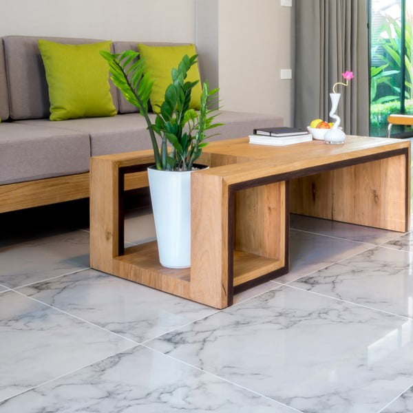 Grindų lipdukas Ambiance Slab Stickers White Marble, 30 x 30 cm-image-1