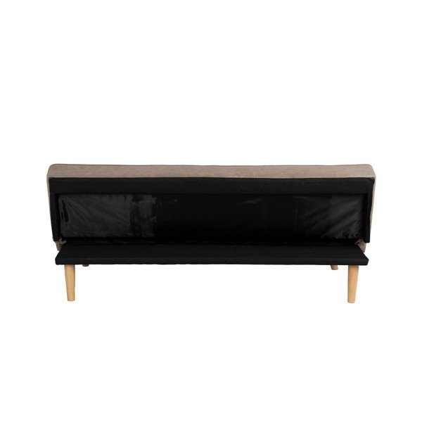 Smėlio spalvos iš šenilinio audinio sulankstoma sofa 175 cm – Ixia-image-4