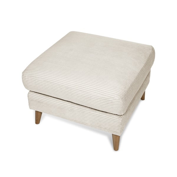 Iš kordinio velveto taburetė baltos spalvos Paris – Scandic-image-3