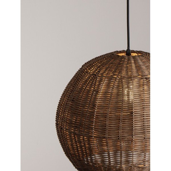 Natūralios spalvos iš rotango kabantis šviestuvas ø 39 cm Rielo – Nova Luce-image-4