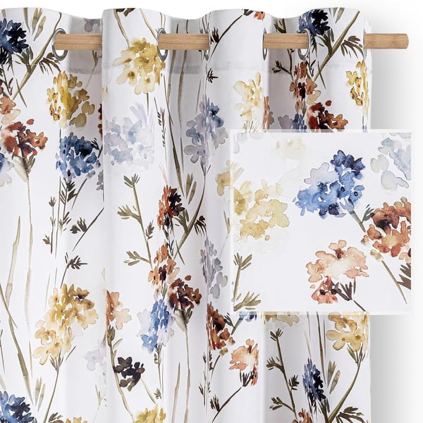 Baltos spalvos pritemdymas (dalinis užtemimas) užuolaida 135x250 cm Solkone – Restilo