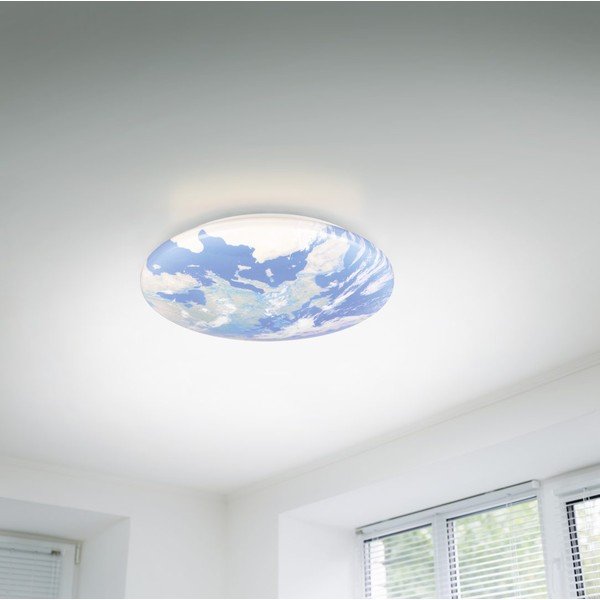 Mėlynos spalvos vaikiškas lubinis šviestuvas LED ø 37 cm Terra – Reality-image-1