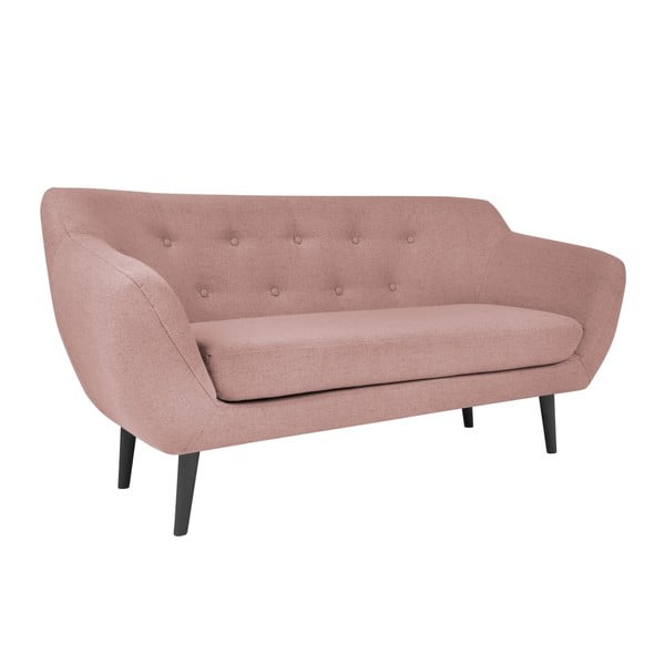 Rožinė sofa Mazzini Sofas Piemont, 158 cm