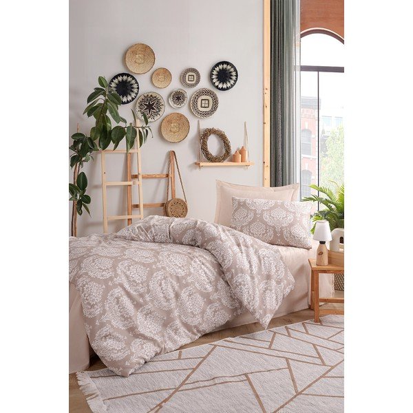 Viengulė patalynė rudos spalvos 140x200 cm Post – Mijolnir