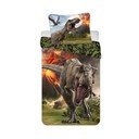 Iš medvilnės viengulė vaikiška patalynė 140x200 cm Jurassic World "Volcano" – Jerry Fabrics