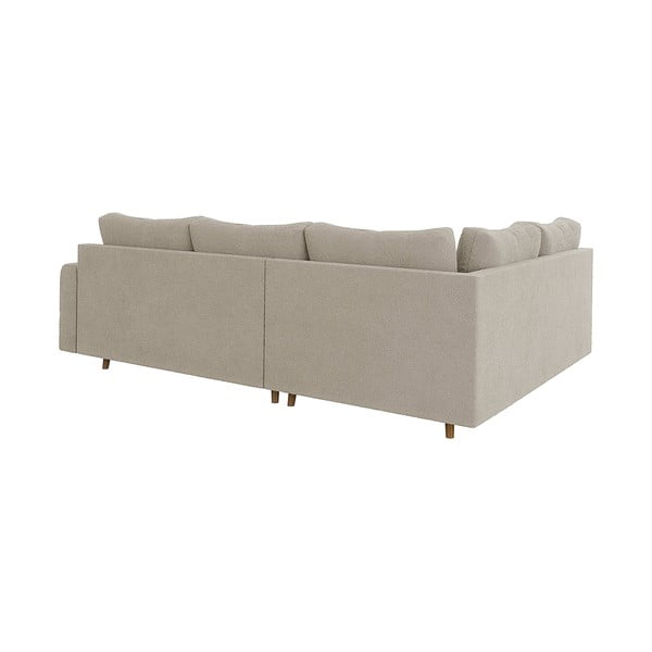 Smėlio spalvos iš boucle kampinė sofa (su kairiuoju kampu/„L“ formos) Ariella – Ropez-image-2
