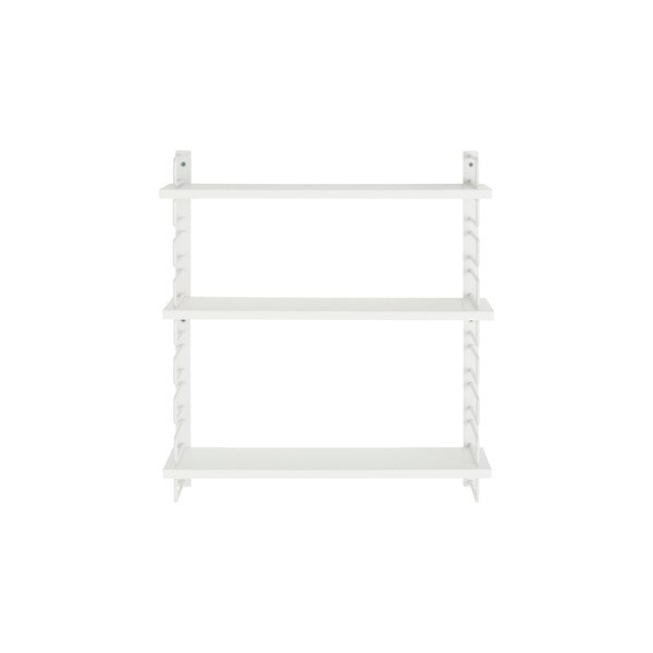 Baltos spalvos iš metalo kelių aukštų sieninė lentyna 54 cm Iseo – Ellos Home-image-2