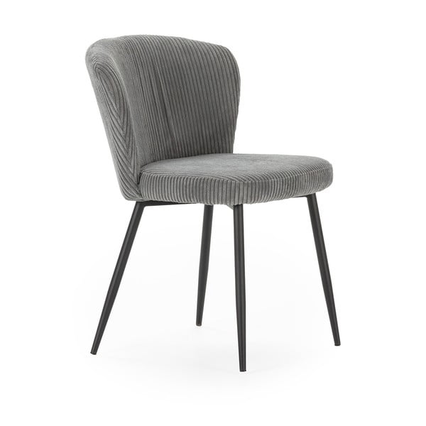 Iš velveto valgomojo kėdės pilkos spalvos 4 vnt. Megan – Marckeric