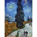 Vincent van Gogh reprodukcija Country Road in Provence by Night, 60 x 45 cm