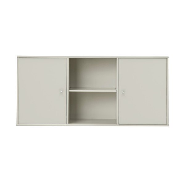 Žema pakabinama šoninė spintelė smėlio spalvos 133x61 cm Mistral – Hammel Furniture