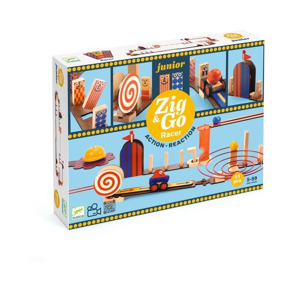 Mediniai bėgiai 51 vnt. Zig & Go Junior - Djeco