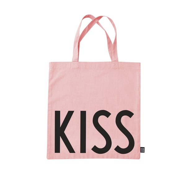 Rožinis drobinis krepšys Design Letters Kiss
