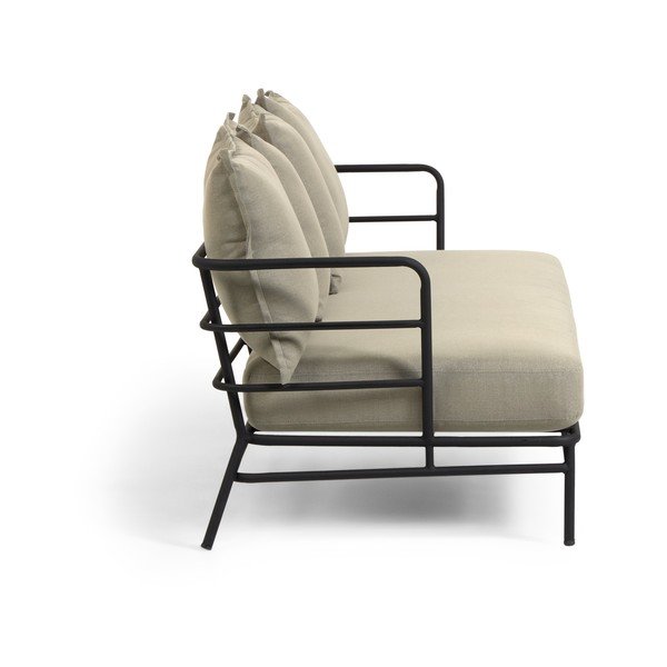 Smėlio spalvos sodo sofa su metaline konstrukcija Kave Home Mareluz-image-3