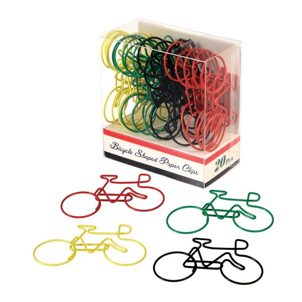 20 dviračio formos popieriaus spaustukų rinkinys Rex London Le Bicycle Office
