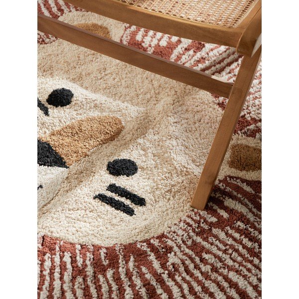 Skalbiamas/rankų darbo kreminės spalvos iš medvilnės vaikiškas kilimas 140x200 cm Snuggle Leander – Hanse Home-image-3