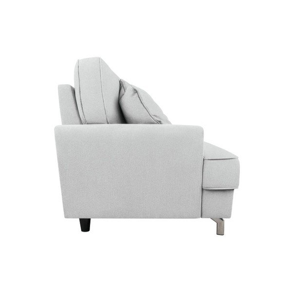 Pilkos ir baltos spalvos trijų vietų sofa "Kooko Home Rumba-image-3