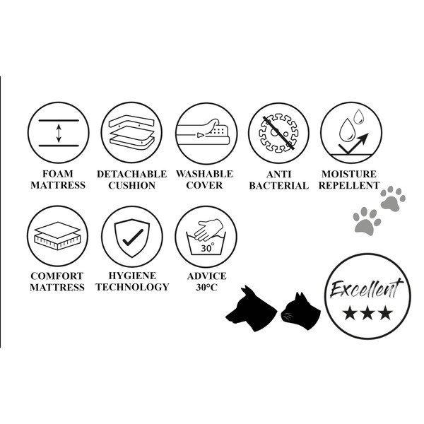 Augintinio guolis šviesiai rudos spalvos šuniui 50x65 cm – Madison-image-4