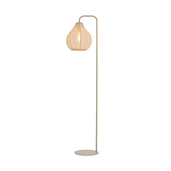 Pastatomas šviestuvas smėlio spalvos (aukštis 156,5 cm) su tekstiliniu gaubtu Elati – Light & Living