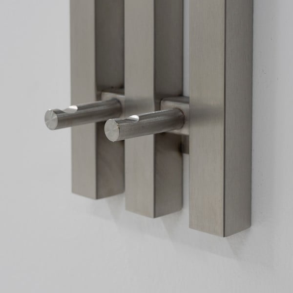 Sidabrinės spalvos iš metalo sieninė lentyna 65 cm Senza – Spinder Design-image-4