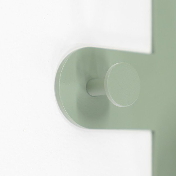 Pilkai žalios spalvos iš plieno sieninė lentyna 66 cm Frondo – Spinder Design-image-4