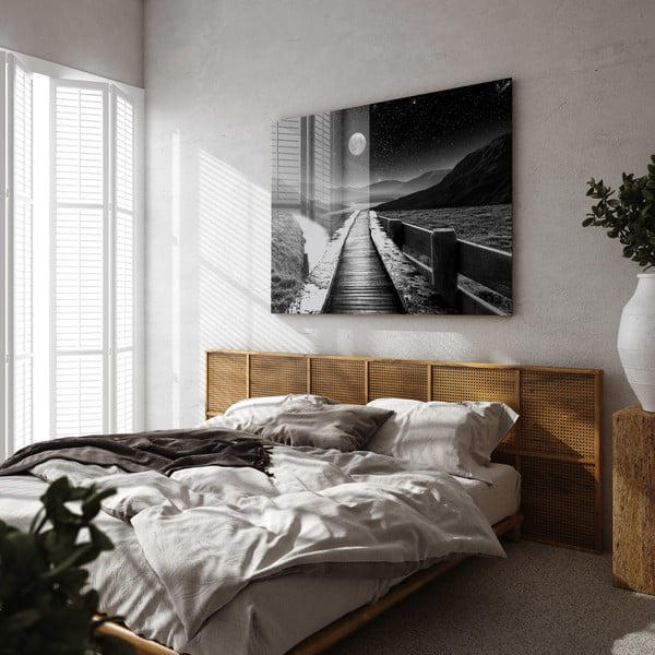 Paveikslas ant stiklo 120x80 cm Moon path - Styler-image-1