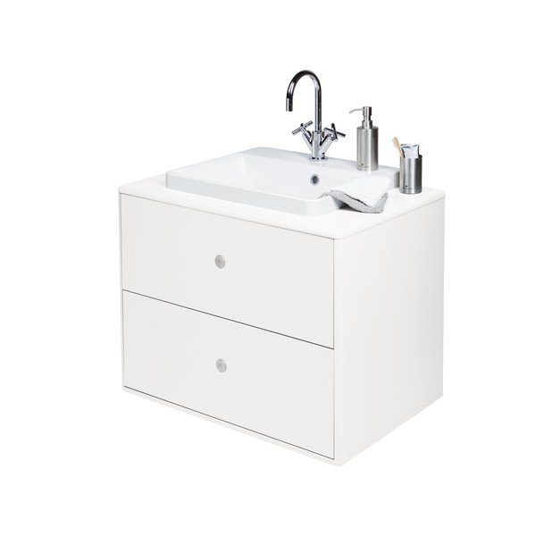 Pakabinama spintelė po kriaukle baltos spalvos 80x62 cm Color Bath – Tom Tailor-image-4