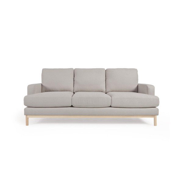 Pilkos spalvos sofa iš boucle 203 cm Mihaela – Kave Home