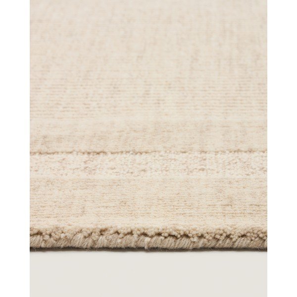 Rankų darbo kreminės spalvos iš vilnos kilimas 200x300 cm Dalena – Kave Home-image-2