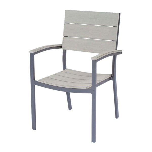 Metalinė/plastikinė sodo kėdė pilkos spalvos Olivia – Garden Pleasure