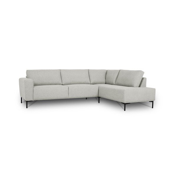 Kampinė sofa šviesiai pilkos spalvos (su dešiniuoju kampu) Loosdrecht – Scandic-image-2
