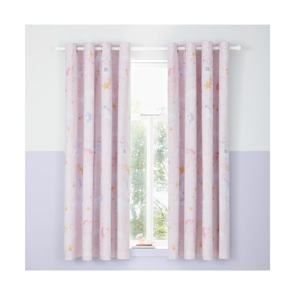 Vaikiškos užuolaidos 2 vnt. 168x183 cm Fairytale Unicorn – Catherine Lansfield-image-1