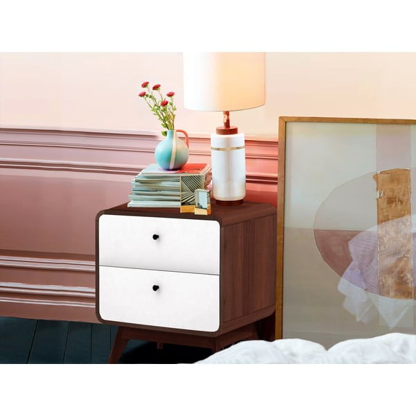 Baltas naktinis staliukas Cassie - Støraa-image-4