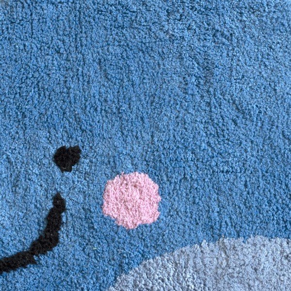 Mėlynas medvilninis vonios kilimėlis Mr. Fox Blue Whale, 69 x 44 cm-image-2